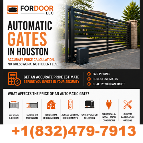 Fast installation of automatic gates in Houston - with a guarantee - company Fordor LLC